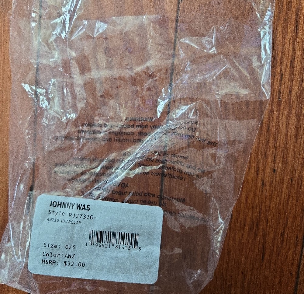 Johnny Was Hair Clip & Foldable Clip - Picture 4 of 4